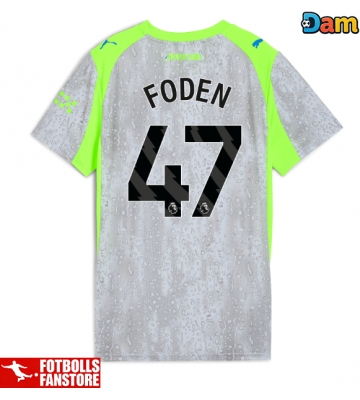 Manchester City Phil Foden #47 Tredje Tröja Dam 2025-26 Kortärmad